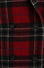 Женское шерстяное пальто REDVALENTINO красного цвета, арт. WR3CA155/5Y8 | Фото 5 (Материал внешний: Шерсть; Рукава: Длинные; Стили: Гламурный; Длина (верхняя одежда): До середины бедра; 1-2-бортные: Двубортные)
