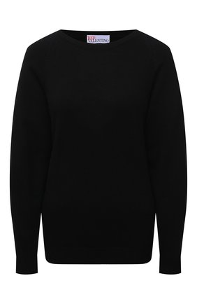 Женский пуловер REDVALENTINO черного цвета по цене 47150 руб., арт. WR3KC08D/64G | Фото 1 Женский пуловер REDVALENTINO черного цвета, арт. WR3KC08D/64G | Фото 1 (Материал внешний: Синтетический материал, Шерсть, Вискоза; Длина (для топов): Стандартные; Рукава: Длинные; Стили: Спорт-шик; Женское Кросс-КТ: Пуловер-одежда)