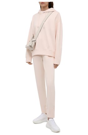 Женский хлопковое худи JIL SANDER светло-розового цвета по цене 41450 руб., арт. JPPT707515-WT248608 | Фото 2 Женский хлопковое худи JIL SANDER светло-розового цвета, арт. JPPT707515-WT248608 | Фото 2 (Материал внешний: Хлопок; Рукава: Длинные; Длина (для топов): Стандартные; Стили: Минимализм; Женское Кросс-КТ: Худи-одежда)