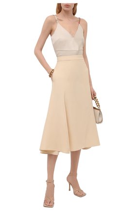 Женская юбка JIL SANDER светло-бежевого цвета по цене 95050 руб., арт. JSCT350802-WT470300 | Фото 2 Женская юбка JIL SANDER светло-бежевого цвета, арт. JSCT350802-WT470300 | Фото 2