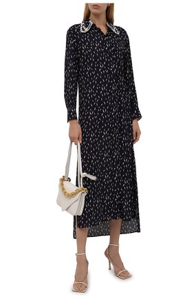 Женское платье из вискозы CHLOÉ темно-синего цвета по цене 161000 руб., арт. CHC21AR069301 | Фото 2 Женское платье из вискозы CHLOÉ темно-синего цвета, арт. CHC21AR069301 | Фото 2