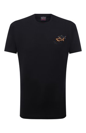 Мужская хлопковая футболка PAUL&SHARK черного цвета по цене 12150 руб., арт. 11311658/C00 | Фото 1 Мужская хлопковая футболка PAUL&SHARK черного цвета, арт. 11311658/C00 | Фото 1