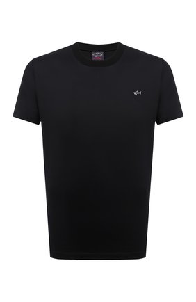 Мужская хлопковая футболка PAUL&SHARK черного цвета по цене 10850 руб., арт. C0P1092/C00 | Фото 1 Мужская хлопковая футболка PAUL&SHARK черного цвета, арт. C0P1092/C00 | Фото 1