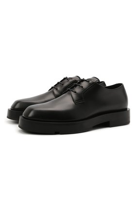 Мужские кожаные дерби GIVENCHY черного цвета по цене 76200 руб., арт. BH1034H0VG | Фото 1 Мужские кожаные дерби GIVENCHY черного цвета, арт. BH1034H0VG | Фото 1