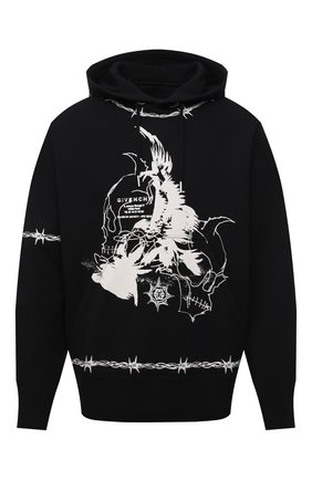 Мужской хлопковое худи GIVENCHY черного цвета по цене 116500 руб., арт. BMJ0C63Y69 | Фото 1 Мужской хлопковое худи GIVENCHY черного цвета, арт. BMJ0C63Y69 | Фото 1