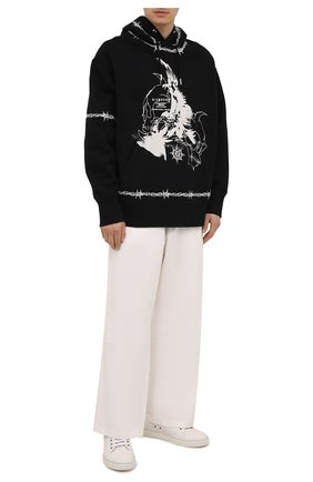 Мужской хлопковое худи GIVENCHY черного цвета по цене 116500 руб., арт. BMJ0C63Y69 | Фото 2 Мужской хлопковое худи GIVENCHY черного цвета, арт. BMJ0C63Y69 | Фото 2