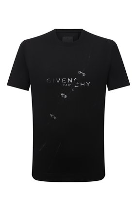 Мужская хлопковая футболка GIVENCHY черного цвета по цене 39950 руб., арт. BM713Y3Y6B | Фото 1 Мужская хлопковая футболка GIVENCHY черного цвета, арт. BM713Y3Y6B | Фото 1
