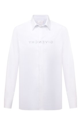 Мужская хлопковая рубашка GIVENCHY белого цвета по цене 59950 руб., арт. BM60QJ109F | Фото 1 Мужская хлопковая рубашка GIVENCHY белого цвета, арт. BM60QJ109F | Фото 1