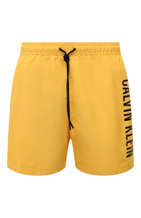 Мужские плавки-шорты CALVIN KLEIN желтого цвета по цене 8190 руб., арт. KM0KM00570 | Фото 1 Мужские плавки-шорты CALVIN KLEIN желтого цвета, арт. KM0KM00570 | Фото 1