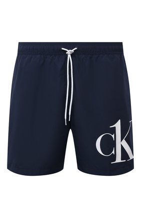 Мужские плавки-шорты CALVIN KLEIN темно-синего цвета по цене 8190 руб., арт. KM0KM00590 | Фото 1 Мужские плавки-шорты CALVIN KLEIN темно-синего цвета, арт. KM0KM00590 | Фото 1