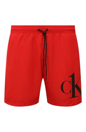 Мужские плавки-шорты CALVIN KLEIN красного цвета по цене 8190 руб., арт. KM0KM00590 | Фото 1 Мужские плавки-шорты CALVIN KLEIN красного цвета, арт. KM0KM00590 | Фото 1