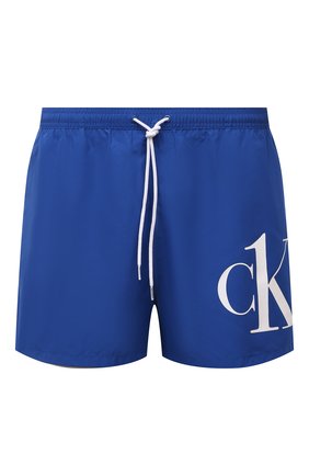 Мужские плавки-шорты CALVIN KLEIN синего цвета по цене 7510 руб., арт. KM0KM00591 | Фото 1 Мужские плавки-шорты CALVIN KLEIN синего цвета, арт. KM0KM00591 | Фото 1
