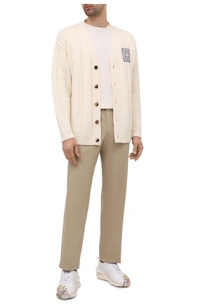 Мужские кожаные кроссовки lanvin x gallery dept LANVIN белого цвета по цене 59950 руб., арт. FM-SKBRUC-SGGD-E21 | Фото 2 Мужские кожаные кроссовки lanvin x gallery dept LANVIN белого цвета, арт. FM-SKBRUC-SGGD-E21 | Фото 2 (Материал внутренний: Натуральная кожа; Подошва: Массивная; Стили: Гранж)