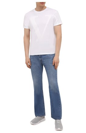 Мужские текстильные кроссовки KITON светло-серого цвета по цене 69950 руб., арт. USSCLAWN00810 | Фото 2 Мужские текстильные кроссовки KITON светло-серого цвета, арт. USSCLAWN00810 | Фото 2