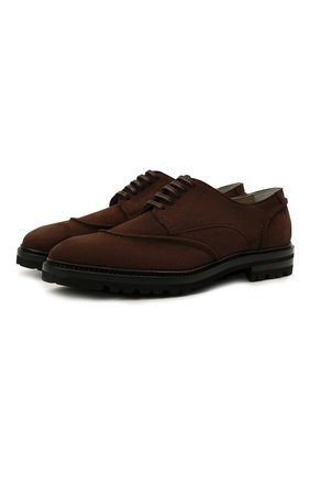 Мужские замшевые дерби KITON коричневого цвета по цене 121000 руб., арт. USSGAUDN00689 | Фото 1 Мужские замшевые дерби KITON коричневого цвета, арт. USSGAUDN00689 | Фото 1