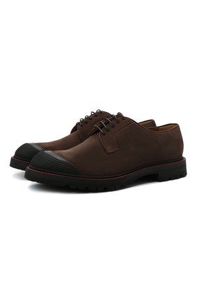 Мужские замшевые дерби KITON коричневого цвета по цене 121000 руб., арт. USSR0BEN00689 | Фото 1 Мужские замшевые дерби KITON коричневого цвета, арт. USSR0BEN00689 | Фото 1