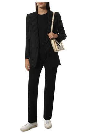 Женские кожаные кеды sl/06 SAINT LAURENT зеленого цвета по цене 47750 руб., арт. 610649/00NI0 | Фото 2 Женские кожаные кеды sl/06 SAINT LAURENT зеленого цвета, арт. 610649/00NI0 | Фото 2