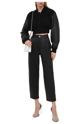 Женские кожаные брюки REDVALENTINO черного цвета по цене 72850 руб., арт. WR3NF00M/639 | Фото 2 Женские кожаные брюки REDVALENTINO черного цвета, арт. WR3NF00M/639 | Фото 2