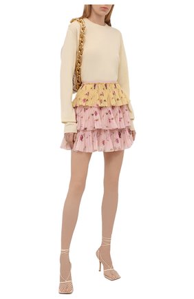 Женская юбка REDVALENTINO разноцветного цвета по цене 56600 руб., арт. WR3RAG20/616 | Фото 2 Женская юбка REDVALENTINO разноцветного цвета, арт. WR3RAG20/616 | Фото 2 (Материал внешний: Синтетический материал; Материал подклада: Синтетический материал; Длина Ж (юбки, платья, шорты): Мини; Женское Кросс-КТ: Юбка-одежда; Стили: Романтичный)