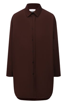 Женская хлопковая рубашка JIL SANDER темно-коричневого цвета по цене 69400 руб., арт. JSCT603105-WT244200 | Фото 1 Женская хлопковая рубашка JIL SANDER темно-коричневого цвета, арт. JSCT603105-WT244200 | Фото 1