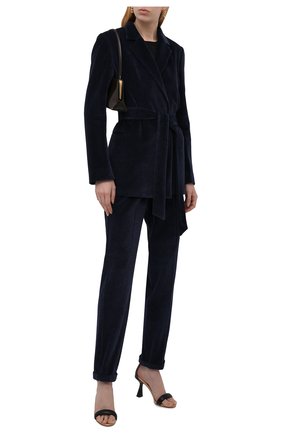 Женские брюки KITON темно-синего цвета по цене 85800 руб., арт. D37102K01T27 | Фото 2 Женские брюки KITON темно-синего цвета, арт. D37102K01T27 | Фото 2
