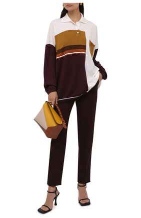 Женское шерстяной пуловер LOEWE бежевого цвета по цене 93200 руб., арт. S359Y14K36 | Фото 2 Женское шерстяной пуловер LOEWE бежевого цвета, арт. S359Y14K36 | Фото 2