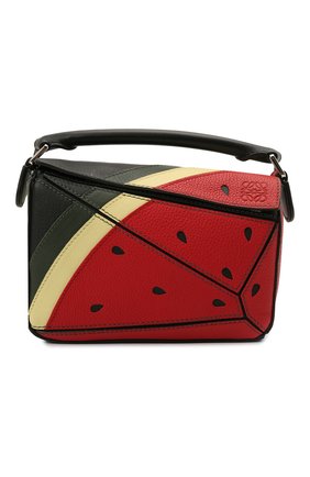 Женская сумка puzzle mini LOEWE красного цвета по цене 168000 руб., арт. A510U95X38 | Фото 1 Женская сумка puzzle mini LOEWE красного цвета, арт. A510U95X38 | Фото 1