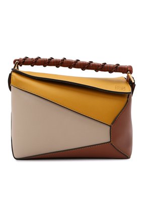 Женская сумка puzzle small LOEWE желтого цвета по цене 240500 руб., арт. A510P60X06 | Фото 1 Женская сумка puzzle small LOEWE желтого цвета, арт. A510P60X06 | Фото 1