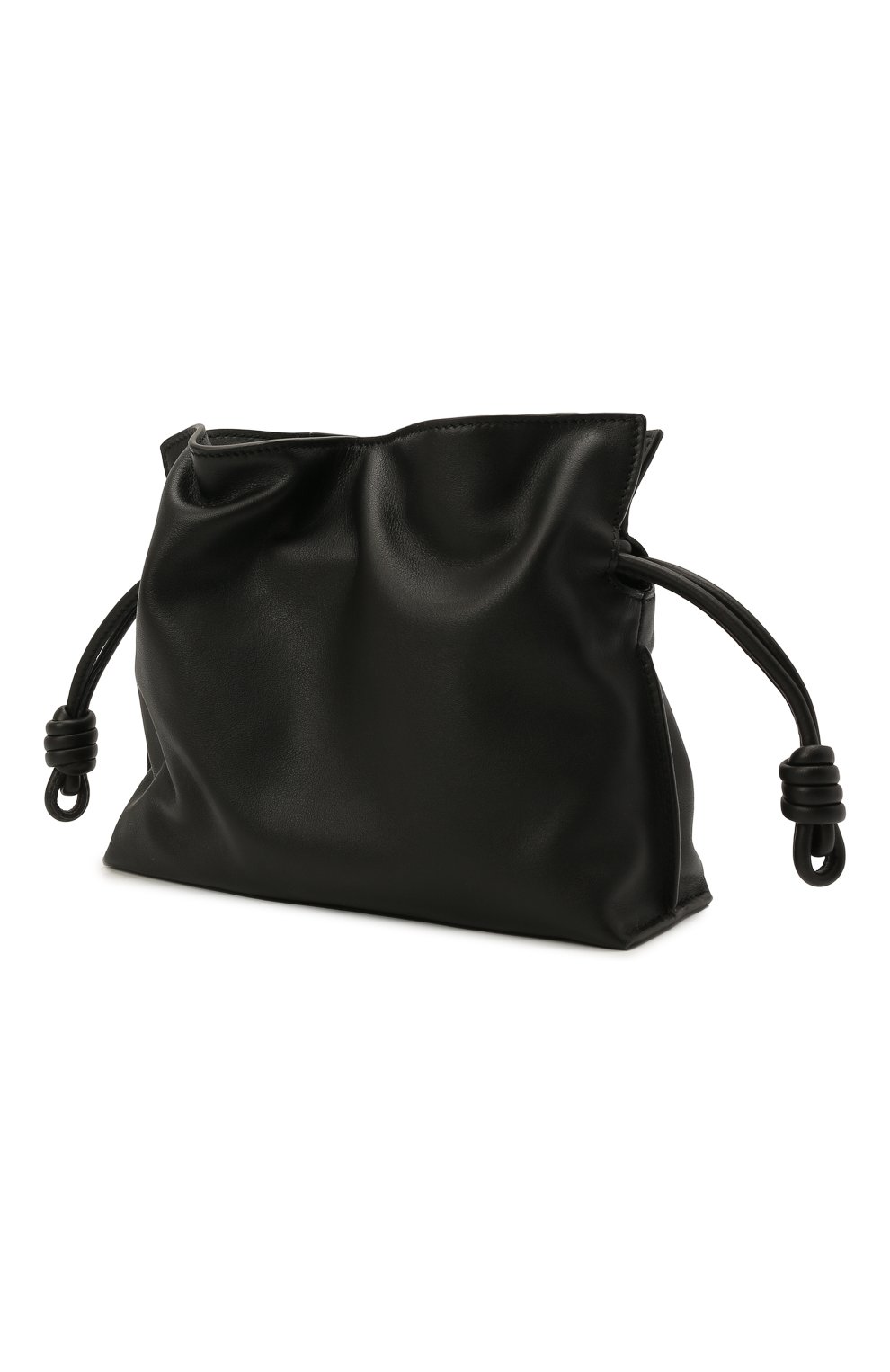Женский клатч flamenco mini LOEWE черного цвета по цене 0 руб., арт. A411FC2X17 | Фото 4 Женский клатч flamenco mini LOEWE черного цвета, арт. A411FC2X17 | Фото 4 (Материал: Натуральная кожа; Женское Кросс-КТ: Клатч-клатчи; Размер: mini; Ремень/цепочка: На ремешке)