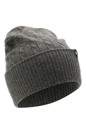 Женская кашемировая шапка BRUNELLO CUCINELLI серого цвета, арт. M12182889 | Фото 1 (Материал: Шерсть, Кашемир, Текстиль)