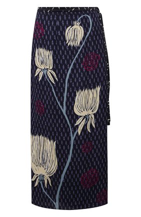 Женская юбка из вискозы CHLOÉ темно-синего цвета по цене 113500 руб., арт. CHC21AJU62300 | Фото 1 Женская юбка из вискозы CHLOÉ темно-синего цвета, арт. CHC21AJU62300 | Фото 1