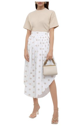 Женский хлопковые кюлоты CHLOÉ белого цвета по цене 125000 руб., арт. CHC21APA63403 | Фото 2 Женский хлопковые кюлоты CHLOÉ белого цвета, арт. CHC21APA63403 | Фото 2