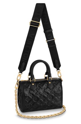 Женская сумка speedy 22 LOUIS VUITTON черного цвета по цене 226000 руб., арт. M58631 | Фото 1 Женская сумка speedy 22 LOUIS VUITTON черного цвета, арт. M58631 | Фото 1