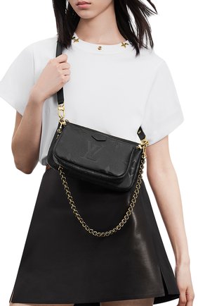 Женская сумка multi pochette accessoires LOUIS VUITTON черного цвета по цене 174000 руб., арт. M80399 | Фото 2 Женская сумка multi pochette accessoires LOUIS VUITTON черного цвета, арт. M80399 | Фото 2