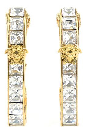 Женские серьги-каффы VERSACE золотого цвета по цене 42300 руб., арт. 1001430/1A00621 | Фото 1 Женские серьги-каффы VERSACE золотого цвета, арт. 1001430/1A00621 | Фото 1