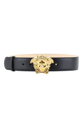Женский кожаный ремень la medusa VERSACE черного цвета по цене 29950 руб., арт. DCDD259/DVTFN | Фото 1 Женский кожаный ремень la medusa VERSACE черного цвета, арт. DCDD259/DVTFN | Фото 1