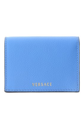 Женские кожаный кошелек la medusa VERSACE голубого цвета по цене 41200 руб., арт. DPDI058/DVIT4T | Фото 2 Женские кожаный кошелек la medusa VERSACE голубого цвета, арт. DPDI058/DVIT4T | Фото 2