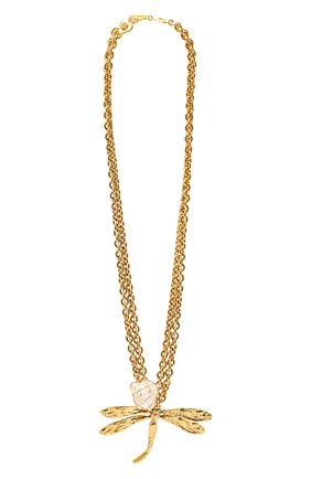 Женское колье SAINT LAURENT золотого цвета по цене 137000 руб., арт. 660822/Y1505 | Фото 1 Женское колье SAINT LAURENT золотого цвета, арт. 660822/Y1505 | Фото 1