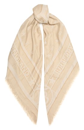 Женский шарф BURBERRY бежевого цвета по цене 35700 руб., арт. 8039435 | Фото 1 Женский шарф BURBERRY бежевого цвета, арт. 8039435 | Фото 1