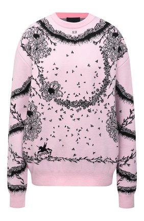 Женский пуловер из вискозы и шерсти GIVENCHY розового цвета по цене 99500 руб., арт. BW90DA4ZAD | Фото 1 Женский пуловер из вискозы и шерсти GIVENCHY розового цвета, арт. BW90DA4ZAD | Фото 1