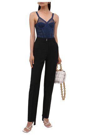 Женские шерстяные брюки GIVENCHY черного цвета по цене 92350 руб., арт. BW50QQ13QB | Фото 2 Женские шерстяные брюки GIVENCHY черного цвета, арт. BW50QQ13QB | Фото 2
