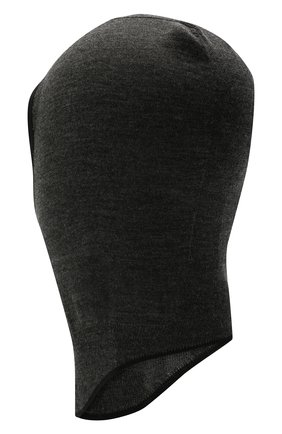 Женская шапка-балаклава JIL SANDER серого цвета, арт. JPPT764504-WTY21288 | Фото 2 (Материал: Шерсть, Текстиль; Женское Кросс-КТ: Балаклава)