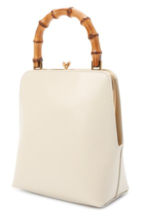 Женская сумка goji JIL SANDER кремвого цвета по цене 113500 руб., арт. JSPT851578-WTB00080N | Фото 3 Женская сумка goji JIL SANDER кремвого цвета, арт. JSPT851578-WTB00080N | Фото 3 (Сумки-технические: Сумки top-handle; Размер: medium, mini; Материал: Натуральная кожа)