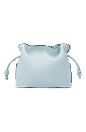 Женский клатч flamenco mini LOEWE голубого цвета по цене 134500 руб., арт. A411FC2X17 | Фото 1 Женский клатч flamenco mini LOEWE голубого цвета, арт. A411FC2X17 | Фото 1 (Материал: Натуральная кожа; Размер: mini; Ремень/цепочка: На ремешке; Женское Кросс-КТ: Клатч-клатчи)