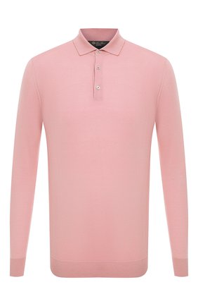 Мужское поло из шерсти викуньи LORO PIANA розового цвета по цене 633000 руб., арт. FAL6623/VVIC | Фото 1 Мужское поло из шерсти викуньи LORO PIANA розового цвета, арт. FAL6623/VVIC | Фото 1