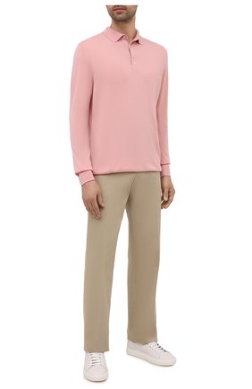 Мужское поло из шерсти викуньи LORO PIANA розового цвета по цене 633000 руб., арт. FAL6623/VVIC | Фото 2 Мужское поло из шерсти викуньи LORO PIANA розового цвета, арт. FAL6623/VVIC | Фото 2