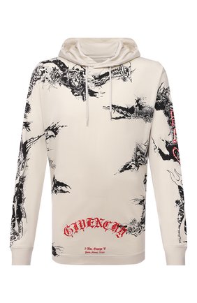 Мужской хлопковое худи GIVENCHY кремвого цвета по цене 71650 руб., арт. BM715S3Y6B | Фото 1 Мужской хлопковое худи GIVENCHY кремвого цвета, арт. BM715S3Y6B | Фото 1 (Материал внешний: Хлопок; Рукава: Длинные; Мужское Кросс-КТ: Худи-одежда; Принт: С принтом; Стили: Гранж; Длина (для топов): Удлиненные)