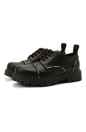 Детские кожаные дерби DSQUARED2 черного цвета по цене 21950 руб., арт. 68586/RUNNER/36-41 | Фото 1 Детские кожаные дерби DSQUARED2 черного цвета, арт. 68586/RUNNER/36-41 | Фото 1 (Материал внутренний: Натуральная кожа; Мальчики Кросс-КТ: дерби)