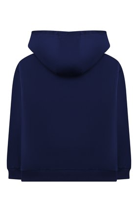 Детский хлопковая толстовка EMPORIO ARMANI синего цвета по цене 14800 руб., арт. 6K4BJ2/3J4BZ | Фото 2 Детский хлопковая толстовка EMPORIO ARMANI синего цвета, арт. 6K4BJ2/3J4BZ | Фото 2 (Материал внешний: Хлопок; Рукава: Длинные; Мальчики Кросс-КТ: Толстовка-одежда; Мальчики-школьная форма: Кардиганы; Ростовка одежда: 10 - 11 лет | 140 - 146см, 13 - 15 лет | 158 см, 16 лет | 164 см, 4 года | 104 см, 5 лет | 110 см, 6 лет | 116 см, 7 лет | 122 см, 8 лет | 128 см)