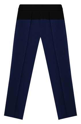 Детские хлопковые брюки EMPORIO ARMANI синего цвета по цене 14550 руб., арт. 6K4P67/1JHSZ | Фото 1 Детские хлопковые брюки EMPORIO ARMANI синего цвета, арт. 6K4P67/1JHSZ | Фото 1 (Материал внешний: Хлопок; Мальчики Кросс-КТ: Брюки-одежда; Случай: Повседневный; Ростовка одежда: 10 - 11 лет | 140 - 146см, 13 - 15 лет | 158 см, 16 лет | 164 см, 4 года | 104 см, 5 лет | 110 см, 6 лет | 116 см, 7 лет | 122 см, 8 лет | 128 см)